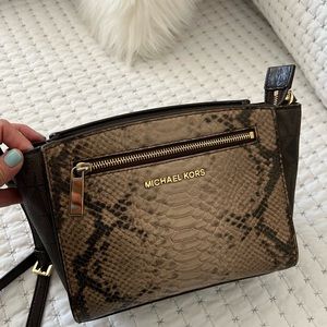 Michael Kors Crossbody bag! Python print.